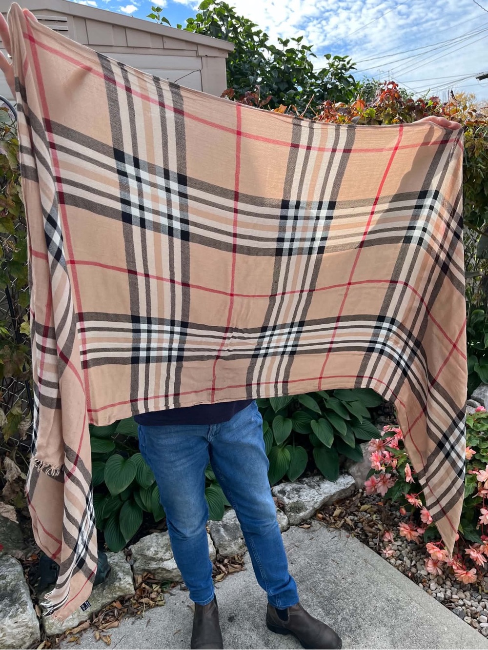 Faux Burberry scarf /wrap